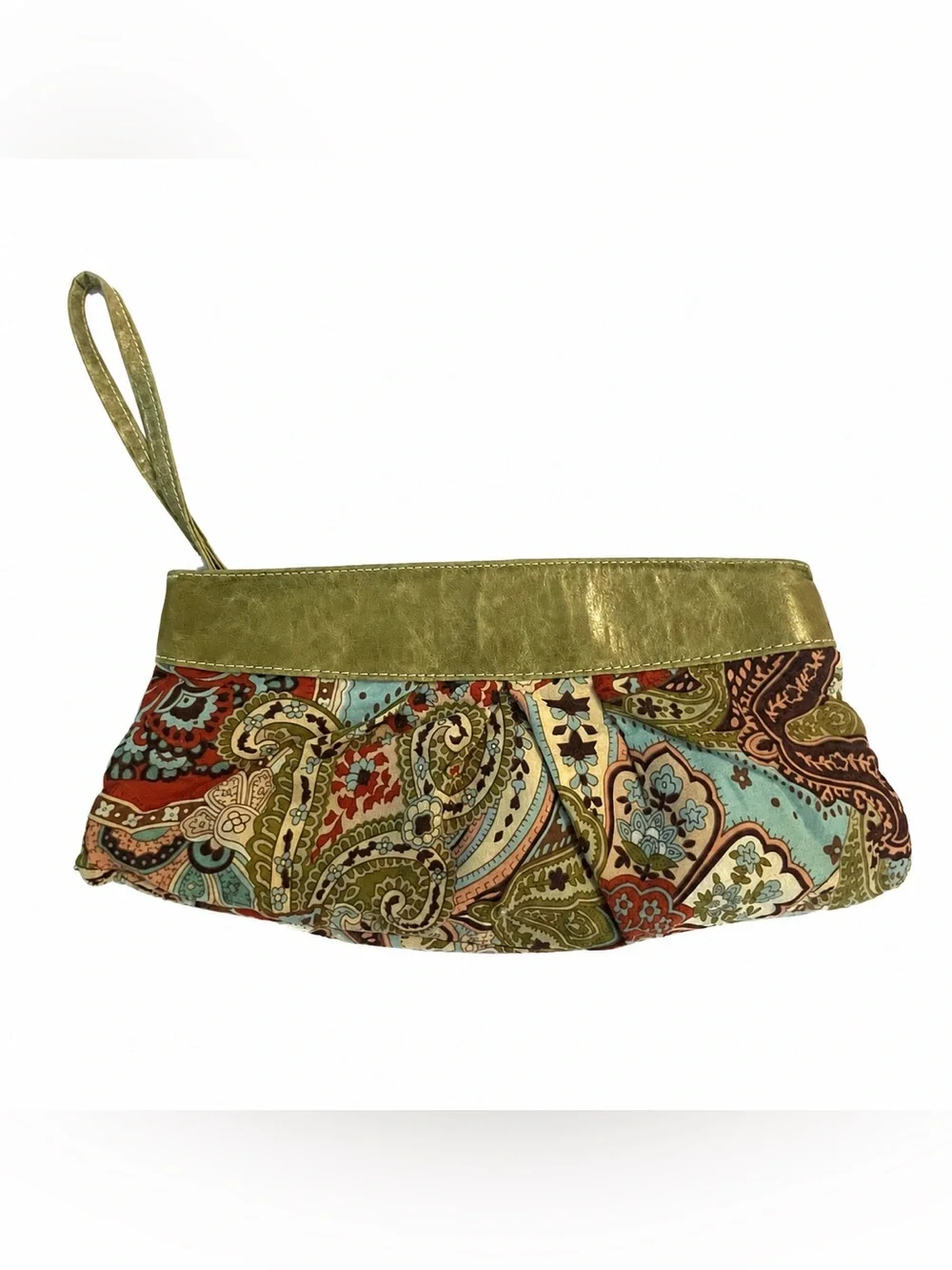 Y2K Ebisu Paisley Clutch Purse/Jumbo Wristlet